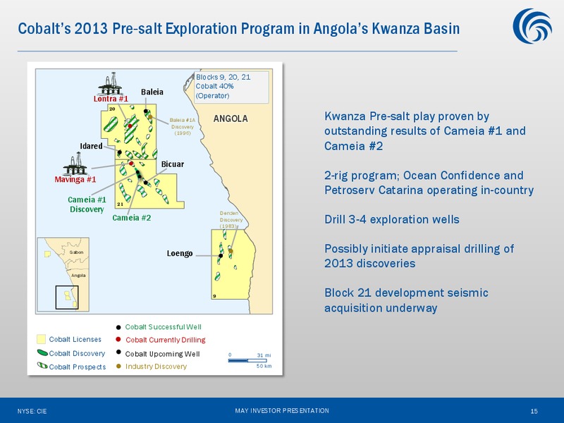 May 2013 Investor Presentation – Cobalt International Energy, Inc. – slide 14