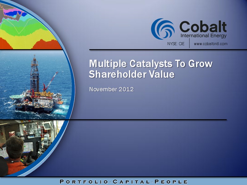 November 2012 Investor Presentation – Cobalt International Energy, Inc. – slide 1