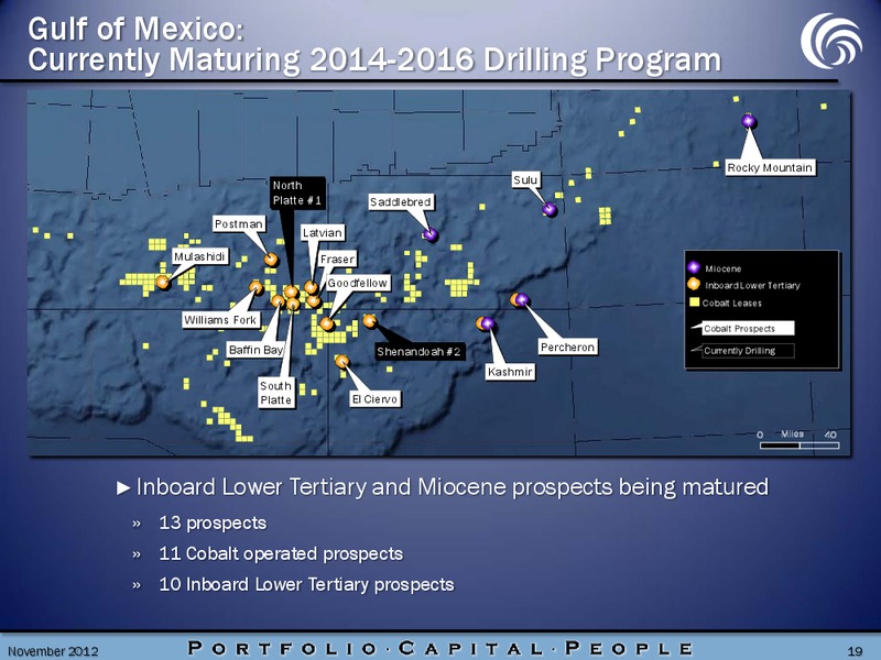 November 2012 Investor Presentation – Cobalt International Energy, Inc. – slide 18