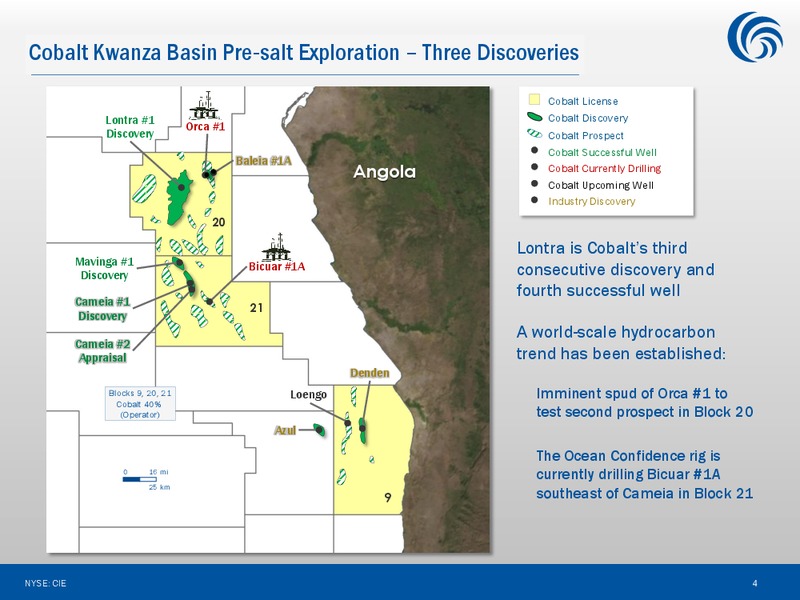 Lontra  Significant Oil and Gas Discovery – Cobalt International Energy, Inc. – slide 3