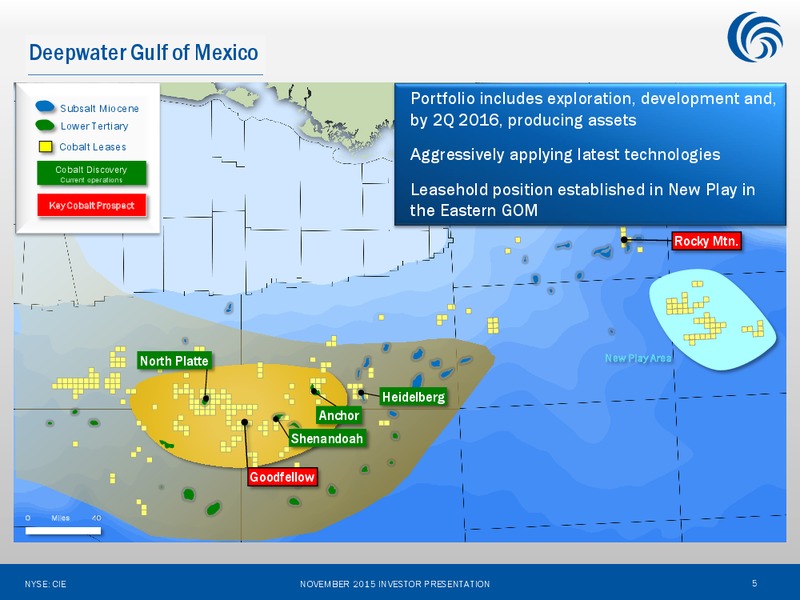 November 2015 Investor Presentation – Cobalt International Energy, Inc. – slide 3