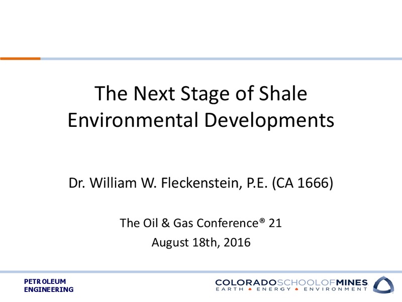 Enercom Conference – Colorado School of Mines – slide 1