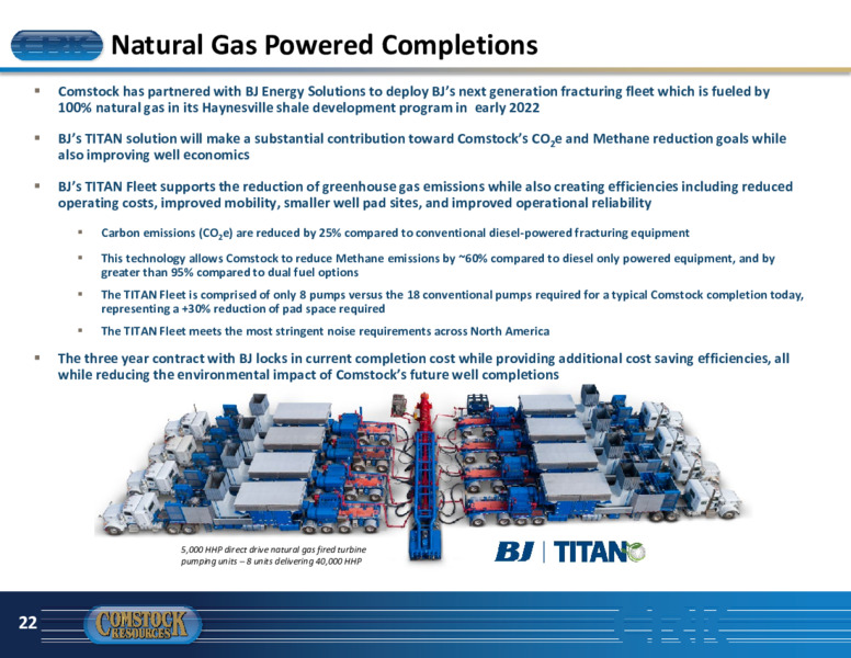 January 2022 Investor Presentation – Comstock Resources Inc. – slide 21