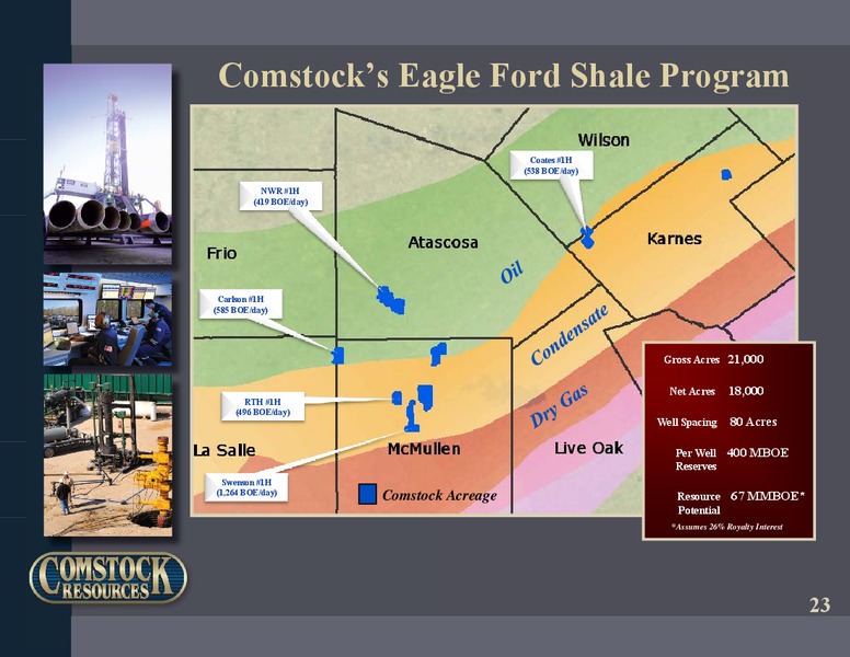 Q1 2011 Earnings Call – Comstock Resources Inc. – slide 22