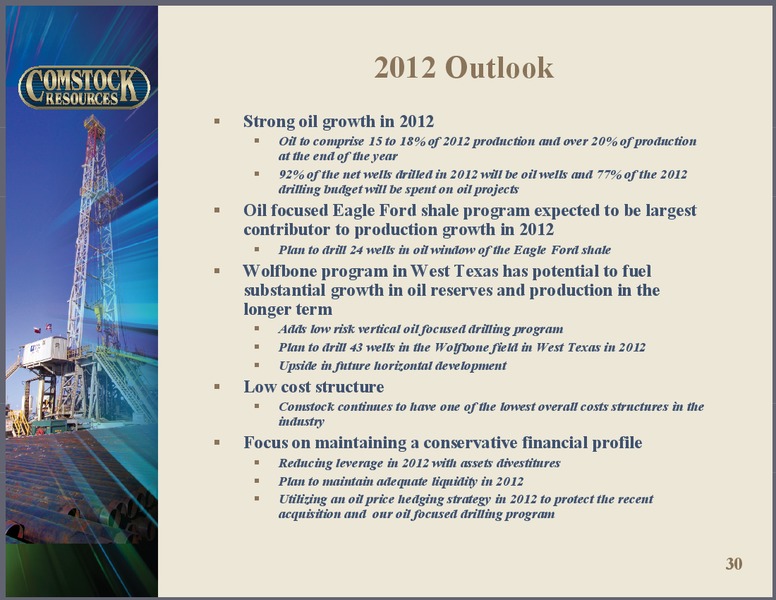 Q1 2012 Earnings Call – Comstock Resources Inc. – slide 29