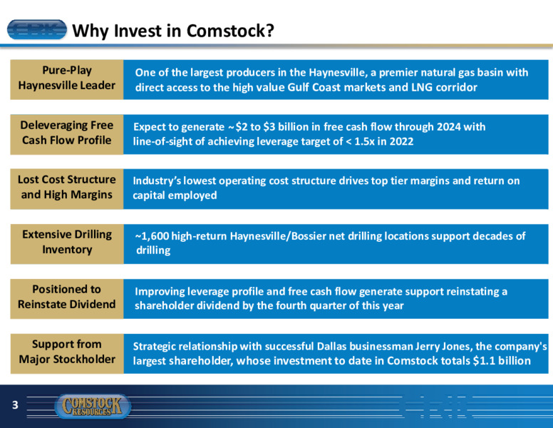 June 2022 Investor Presentation – Comstock Resources Inc. – slide 2