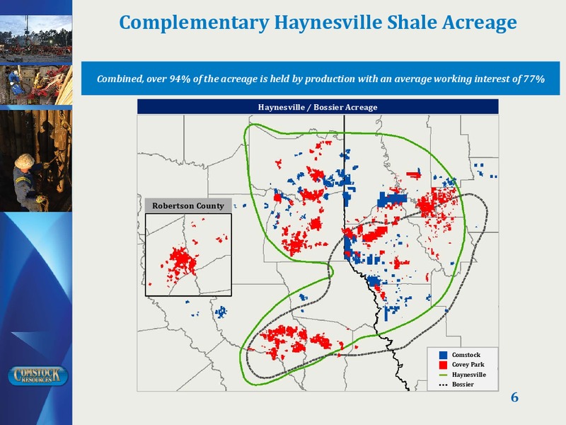 Acquisition of Covey Park Energy – Comstock Resources Inc. – slide 5