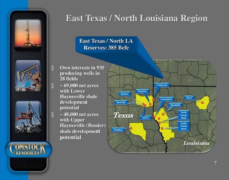 August 2015 Investor Presentation – Comstock Resources Inc. – slide 6