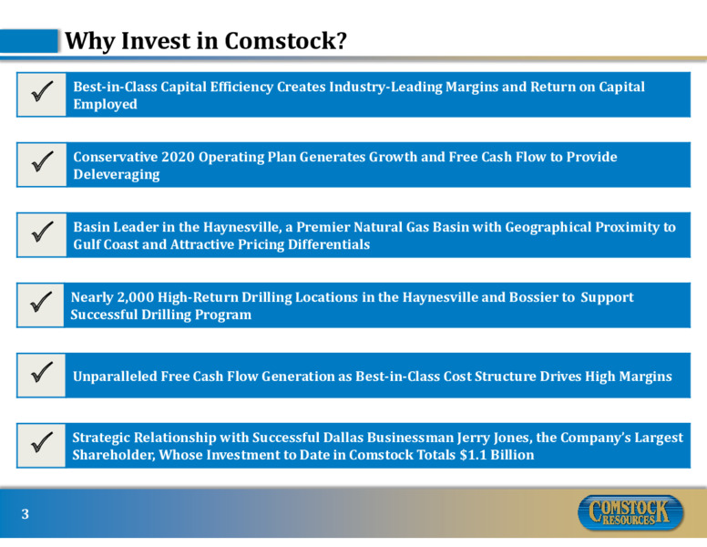 July 2020 Investor Presentation – Comstock Resources Inc. – slide 2