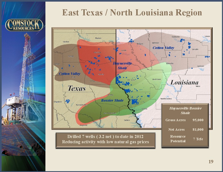 Q3 2012 Earnings – Comstock Resources Inc. – slide 18