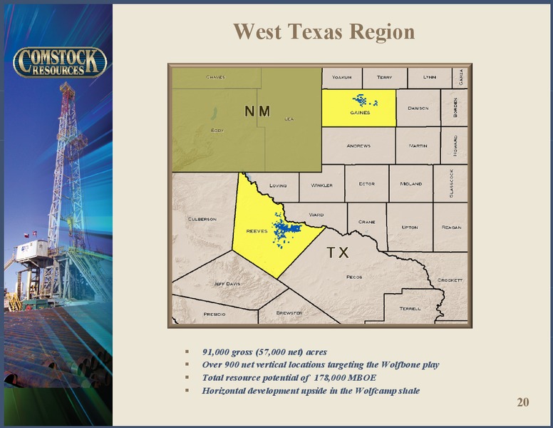 Q3 2012 Earnings – Comstock Resources Inc. – slide 19