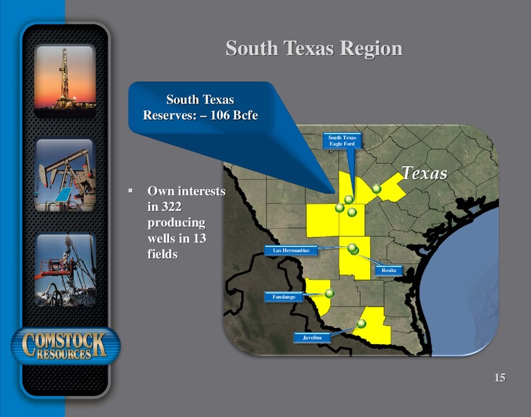 Q3 2016 Conference Presentation – Comstock Resources Inc. – slide 14