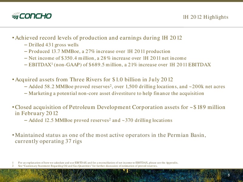 Barclays European High Yield & Leveraged Finance Conference – Concho Resources, Inc. – slide 3