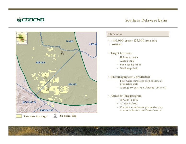 January 2013 Investor Presentation – Concho Resources, Inc. – slide 13