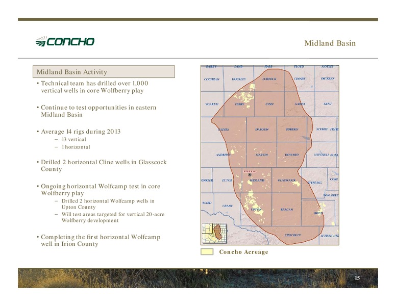 MARCH 2013 INVESTOR PRESENTATION – Concho Resources, Inc. – slide 14