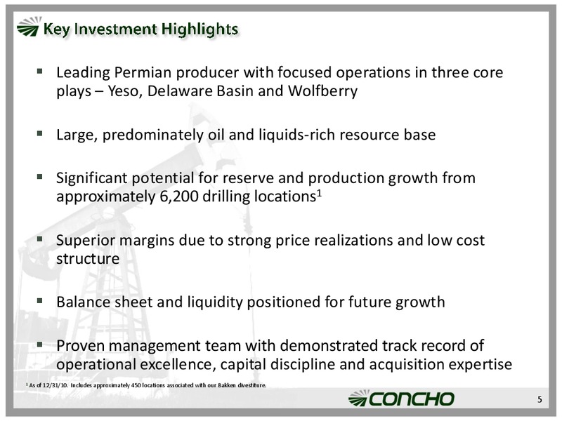IPAA Oil & Gas Investment Symposia – Concho Resources, Inc. – slide 4