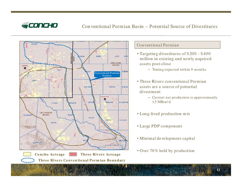 Acquisition of Three Rivers Operating Company Permian Assets – Concho Resources, Inc. – slide 10