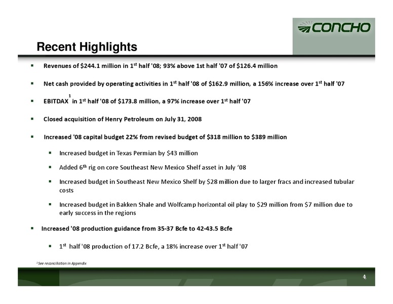 Barclays Capital CEO Energy Power Conference – Concho Resources, Inc. – slide 3