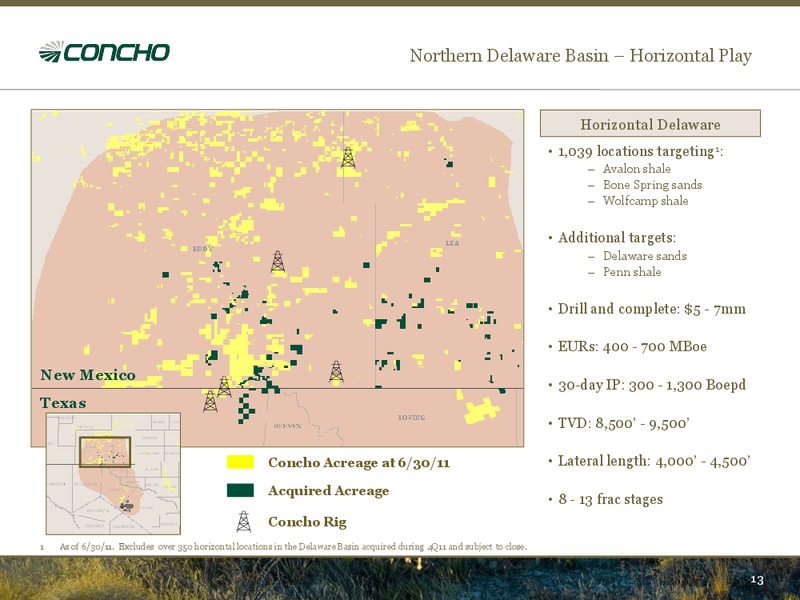 BAML 2011 Global Energy Conference – Concho Resources, Inc. – slide 11