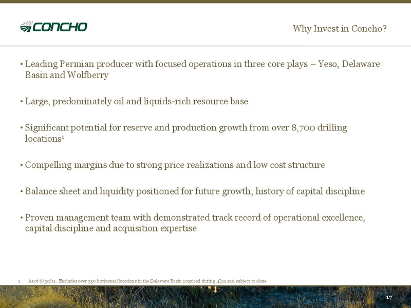 BAML 2011 Global Energy Conference – Concho Resources, Inc. – slide 15