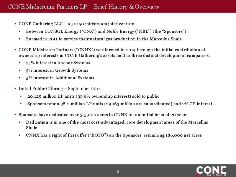 MLPA Investor Conference – Cone Midstream Partners Lp – slide 4