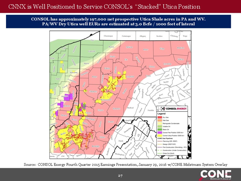 MLPA Investor Conference – Cone Midstream Partners Lp – slide 25