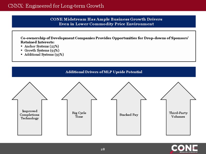 MLPA Investor Conference – Cone Midstream Partners Lp – slide 26