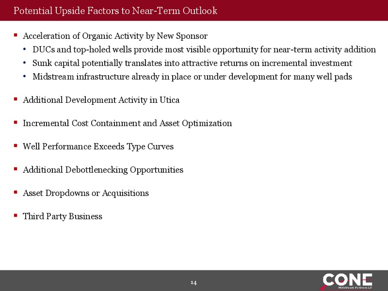 2017 MLPA Annual Investor Conference – Cone Midstream Partners Lp – slide 13