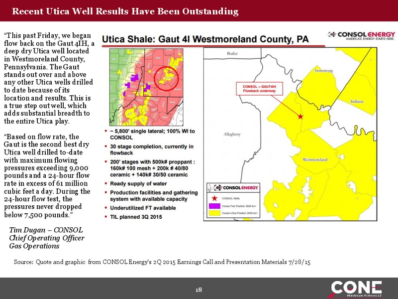 Wells Fargo 14th Annual Energy Symposium – Cone Midstream Partners Lp – slide 17