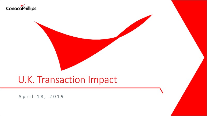 UK Transaction Impact – ConocoPhillips – slide 1