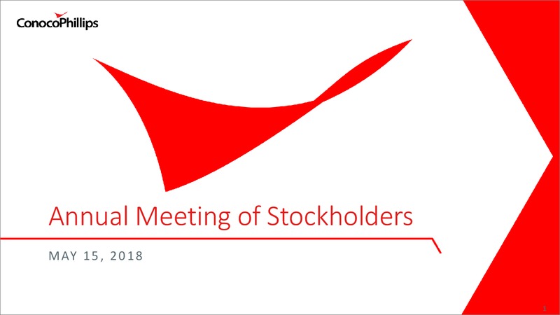 Annual Meeting of Stockholders – ConocoPhillips – slide 1