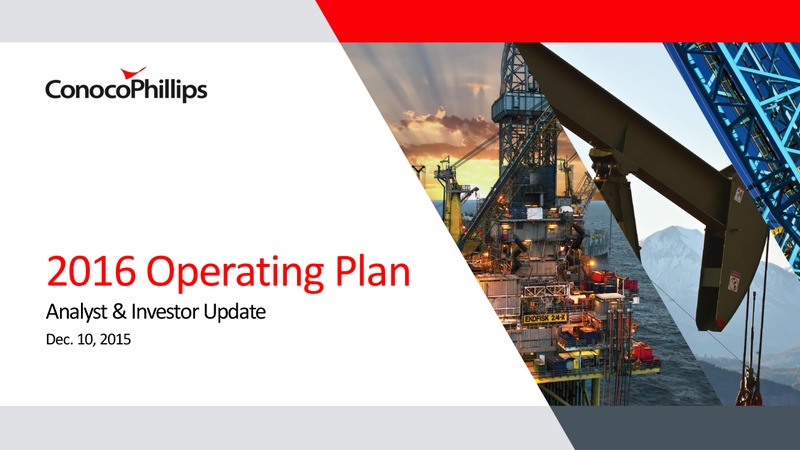 December 2015 Investor Presentation – ConocoPhillips – slide 1