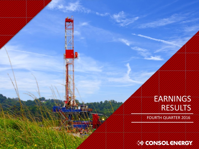 Q4 2016 Earnings Results – Consol Energy Inc. – slide 1