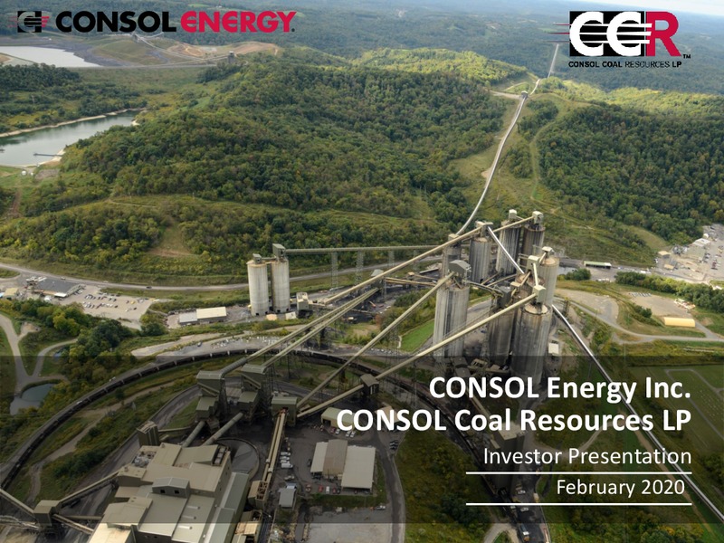 February 2020 Investor Presentation – Consol Energy Inc. – slide 1