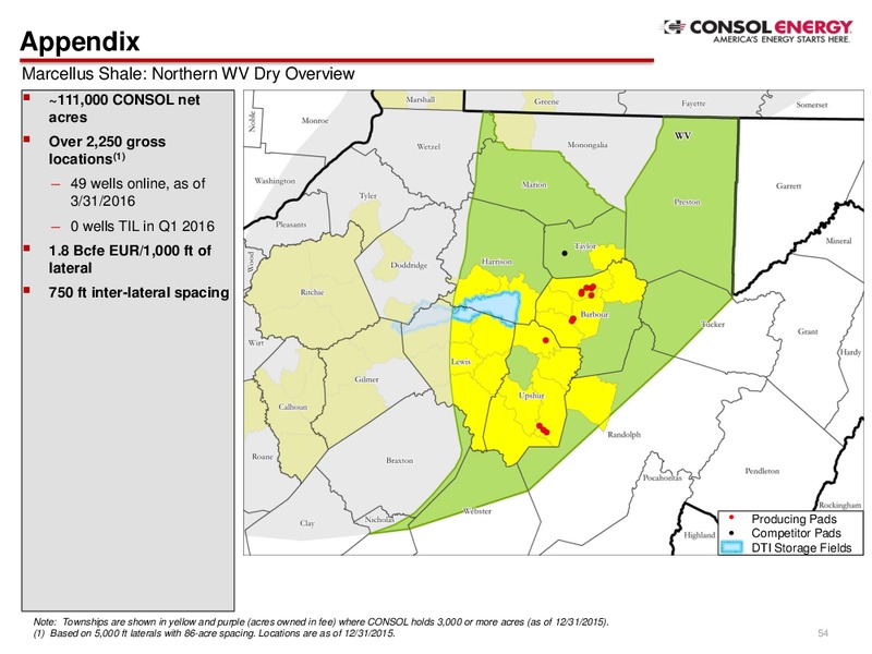April 2016 Investor Presentation – Consol Energy Inc. – slide 53