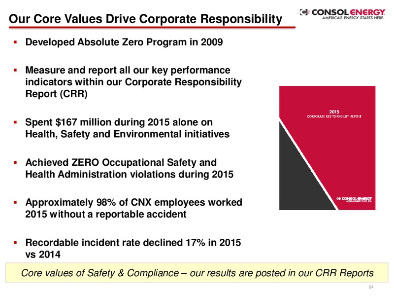 April 2016 Investor Presentation – Consol Energy Inc. – slide 63