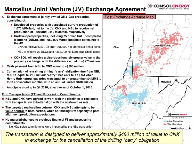 Marcellus Shale Joint Venture Separation – Consol Energy Inc. – slide 3