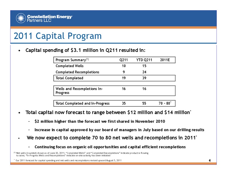 Q2 2011 EARNINGS CALL – Constellation Energy Group Inc. – slide 3