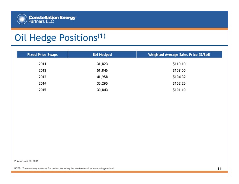 Q2 2011 EARNINGS CALL – Constellation Energy Group Inc. – slide 10