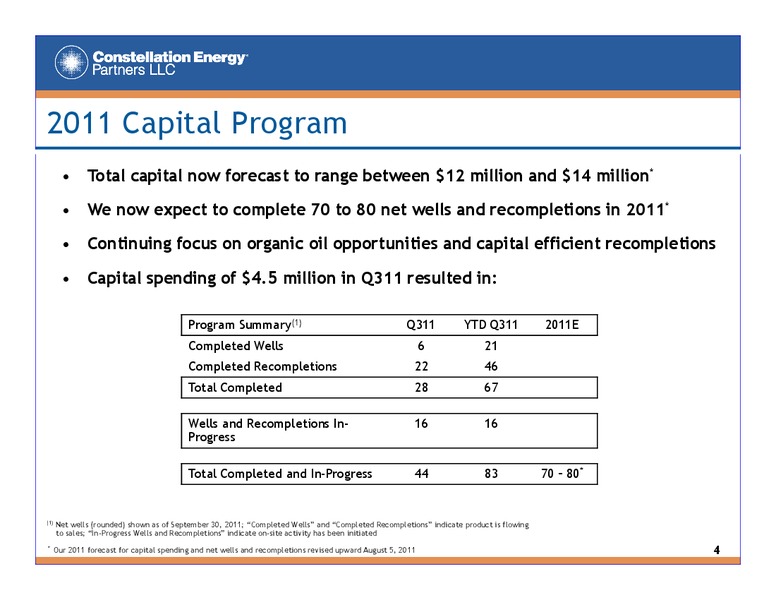 Q3 2011 EARNINGS CALL – Constellation Energy Group Inc. – slide 3
