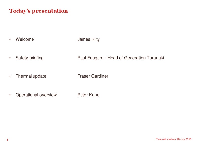 July 2015 Investor Presentation – Contact Energy – slide 2