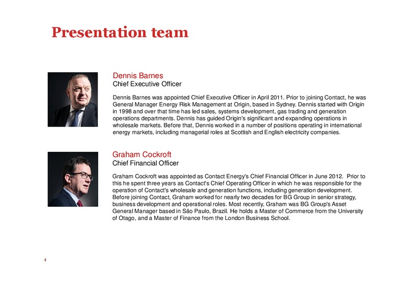 August 2015 Investor Presentation – Contact Energy – slide 2
