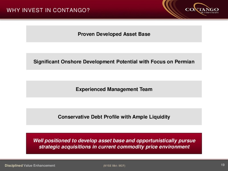 IPAA 23rd Annual Oil & Gas Investment Symposium – Contango Oil & Gas Co. – slide 18