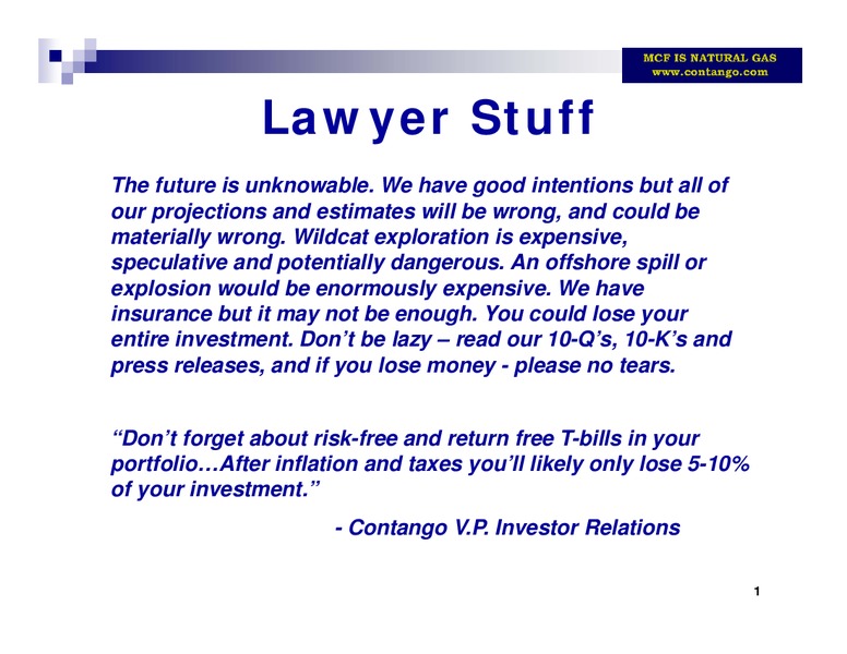 IPAA 2012 Oil and Gas Investment Symposium – Contango Oil & Gas Co. – slide 2