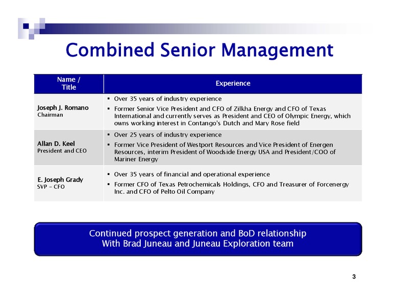 Contango and Crimson Merger Overview – Contango Oil & Gas Co. – slide 3
