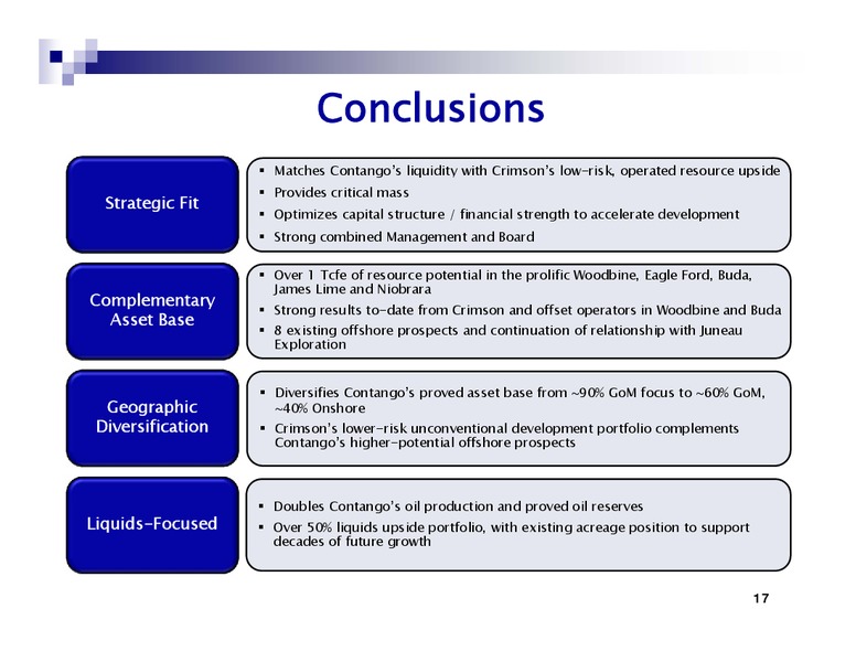 Contango and Crimson Merger Overview – Contango Oil & Gas Co. – slide 17