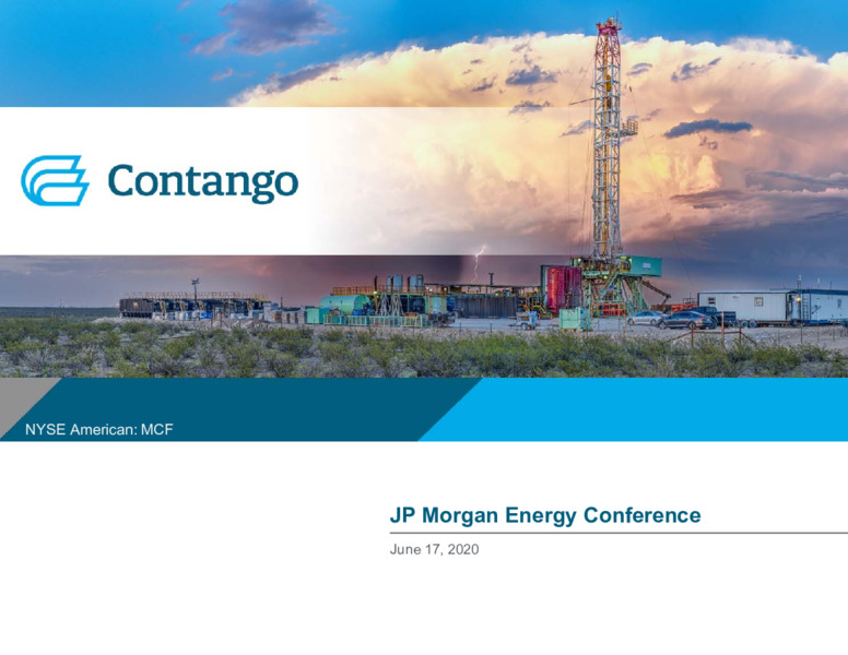 JP Morgan Energy Conference – Contango Oil & Gas Co. – slide 1