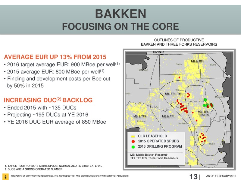 Scotia Howard Weil Energy Conference – Continental Resources, Inc. – slide 12