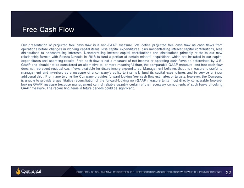 1Q 2019 Earnings Presentation – Continental Resources, Inc. – slide 21