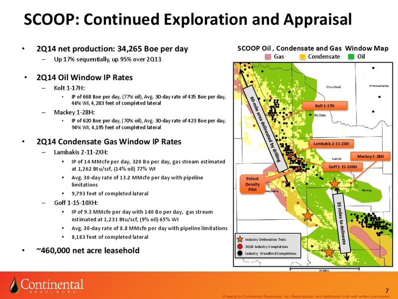 Q2 2014 EARNINGS CALL – Continental Resources, Inc. – slide 6